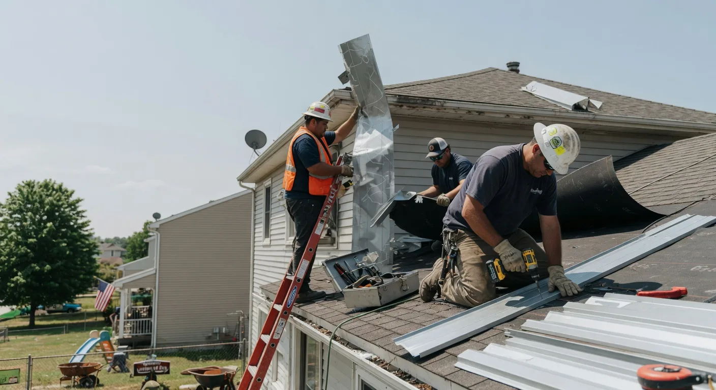 Storm Damage Metal Roof Repair in Montpelier, ID